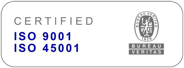 Certificações ISO 9001:2015 | ISO 45001:2018 Bureau Veritas
